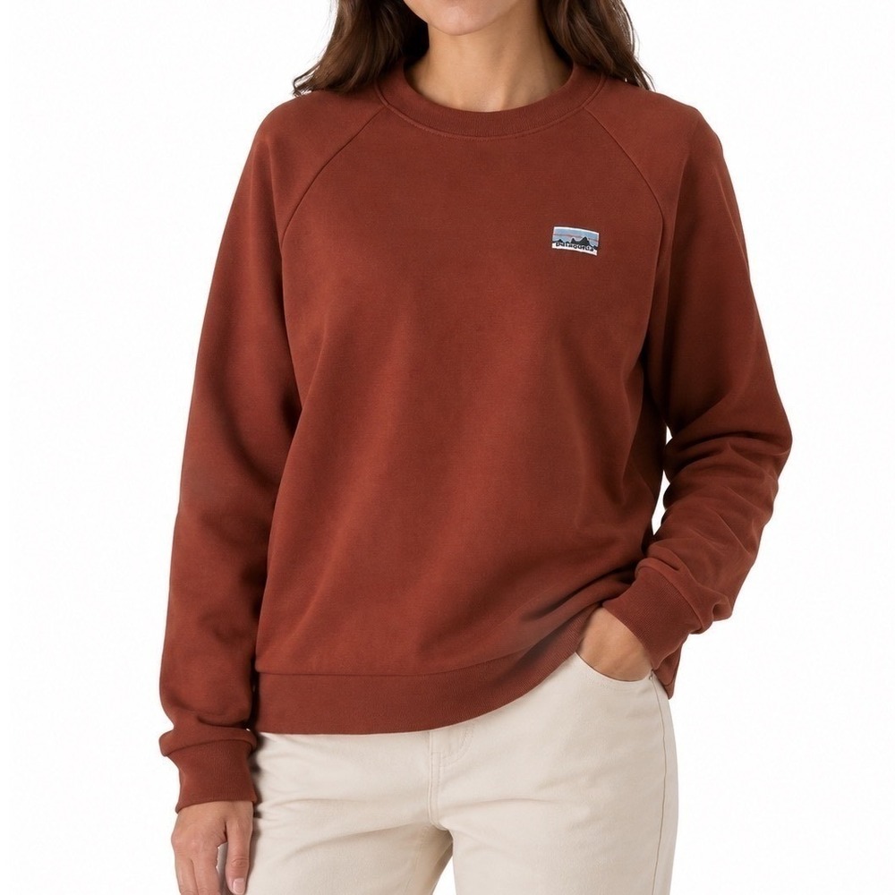 Patagonia Regenerative Organic Cotton Crew Sweatshirt Dried Vanilla Large NWT